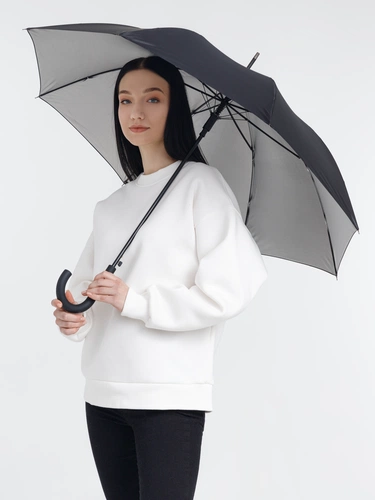 Зонт-трость Silverine, черный Зонт-трость Silverine, черный