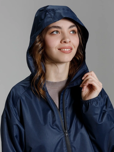 Куртка унисекс Nordvind DWR, темно-синяя Куртка унисекс Nordvind DWR, темно-синяя