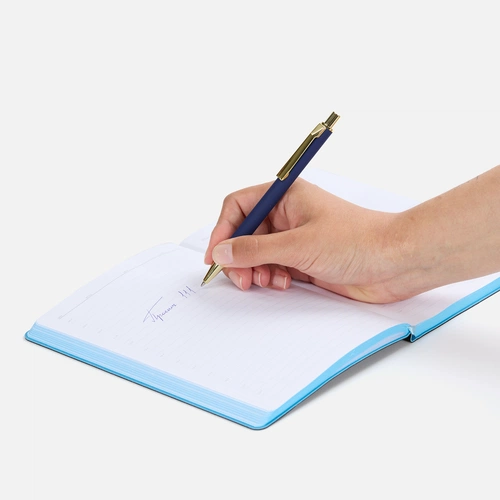 Ручка шариковая Lobby Soft Touch Gold, синяя Ручка шариковая Lobby Soft Touch Gold, синяя