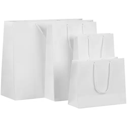 Пакет бумажный с ламинацией Lami M, белый Пакет бумажный с ламинацией Lami M, белый