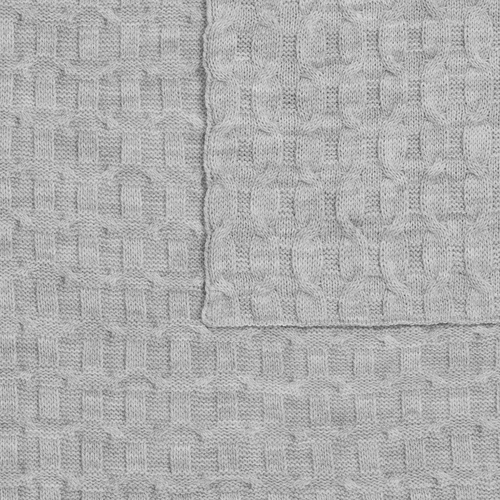 Плед Braidera, серебристо-серый меланж Плед Braidera, серебристо-серый меланж