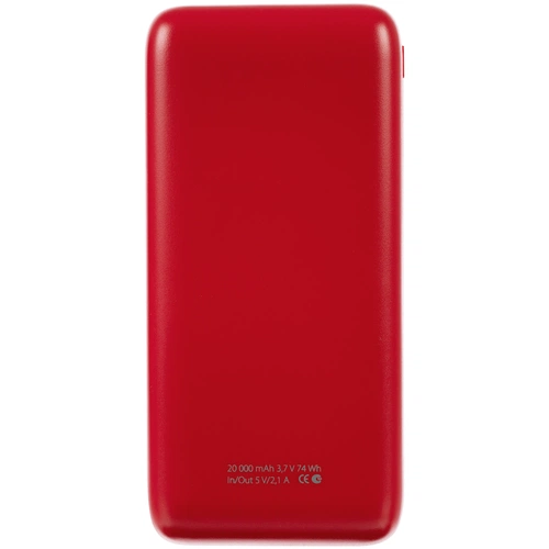 Внешний аккумулятор Gamechanger 20000 мАч, красный Внешний аккумулятор Gamechanger 20000 мАч, красный