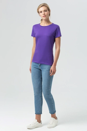 Футболка женская Miss 150, темно-фиолетовая Футболка женская Miss 150, темно-фиолетовая