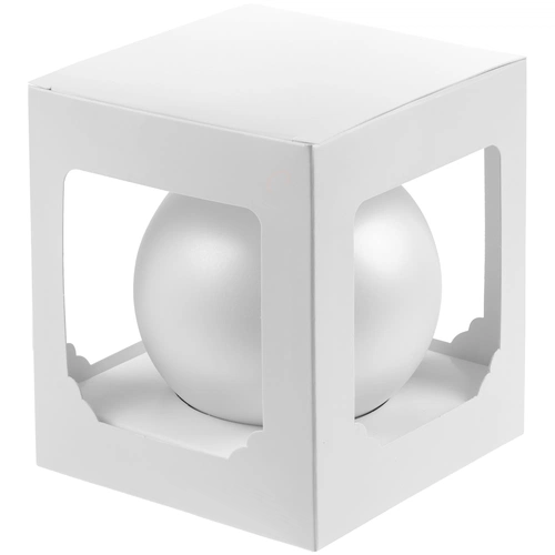 Елочный шар Gala Matt в коробке, 8,5 см, белый Елочный шар Gala Matt в коробке, 8,5 см, белый