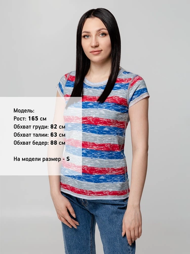 Футболка женская Rayet Lady двусторонняя, красная с синим Футболка женская Rayet Lady двусторонняя, красная с синим