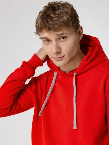 Толстовка с капюшоном Unit Kirenga Heavy, красная Толстовка с капюшоном Unit Kirenga Heavy, красная