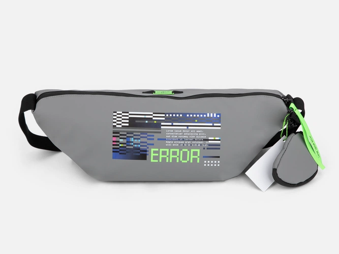 Сумка через плечо Altro, серая с нанесением и кастомизацией Сумка через плечо Altro, серая с нанесением и кастомизацией