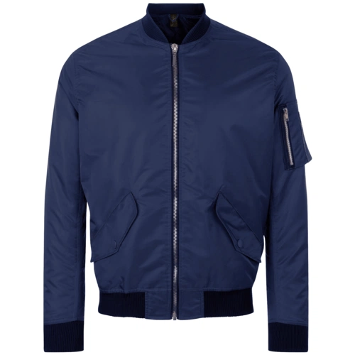 Куртка бомбер унисекс Rebel, темно-синяя Куртка бомбер унисекс Rebel, темно-синяя