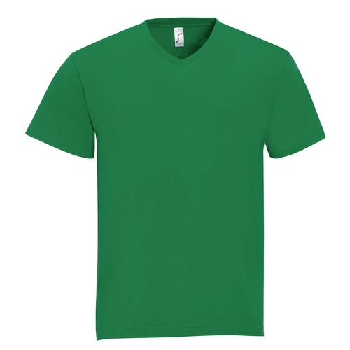 Футболка мужская с V-образным вырезом Victory 150, ярко-зеленая Футболка мужская с V-образным вырезом Victory 150, ярко-зеленая
