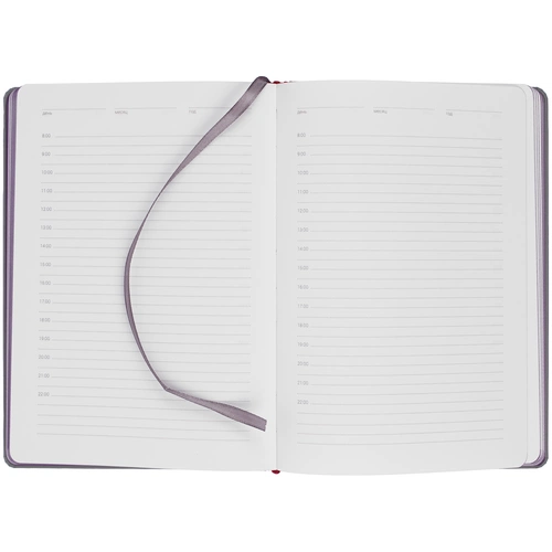 Ежедневник Spain Shall на заказ, недатированный, серый с фиолетовым Ежедневник Spain Shall на заказ, недатированный, серый с фиолетовым