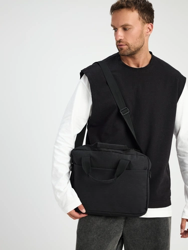 Сумка для ноутбука Delegate, черная Сумка для ноутбука Delegate, черная