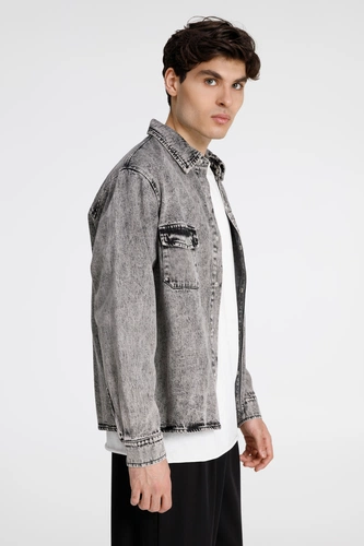 Куртка джинсовая O3, серая Куртка джинсовая O3, серая