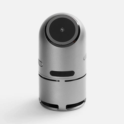 Bluetooth-колонка с беспроводной зарядкой Droid, серая Bluetooth-колонка с беспроводной зарядкой Droid, серая