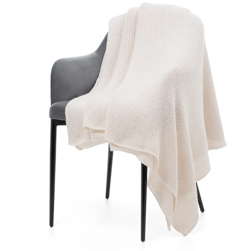 Плед Knitly, белый Плед Knitly, белый