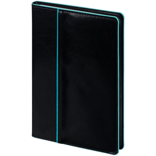 Ежедневник Alanis, недатированный, черный с голубым Ежедневник Alanis, недатированный, черный с голубым