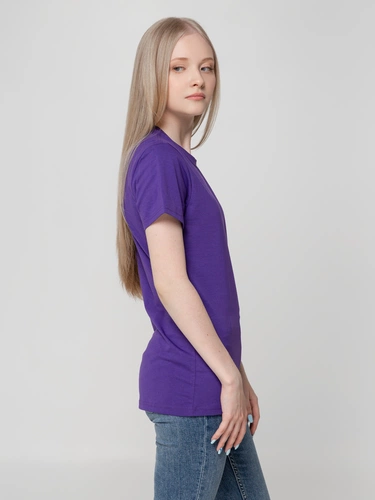 Футболка женская T-bolka Lady, фиолетовая Футболка женская T-bolka Lady, фиолетовая