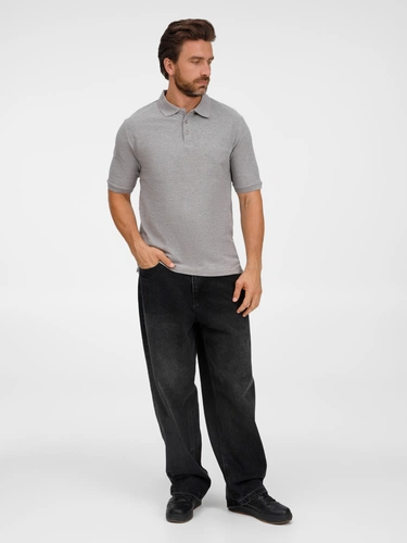 Рубашка поло унисекс Upswing, серый меланж Рубашка поло унисекс Upswing, серый меланж