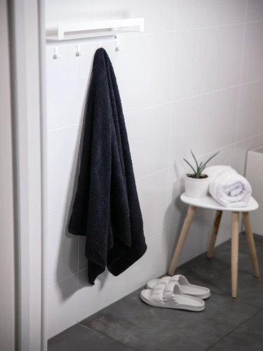 Полотенце Odelle, большое, черное Полотенце Odelle, большое, черное