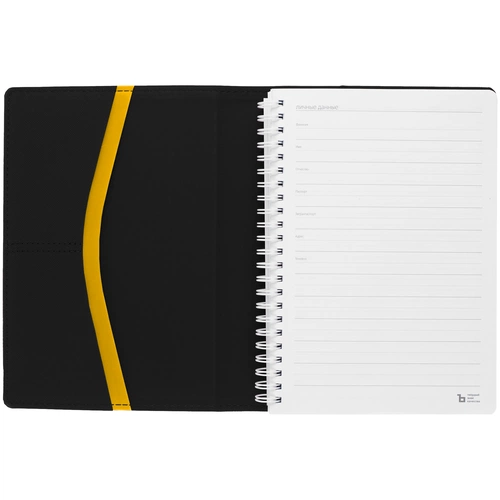 Ежедневник Spring Touch, недатированный, черный Ежедневник Spring Touch, недатированный, черный