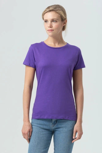 Футболка женская Miss 150, темно-фиолетовая Футболка женская Miss 150, темно-фиолетовая