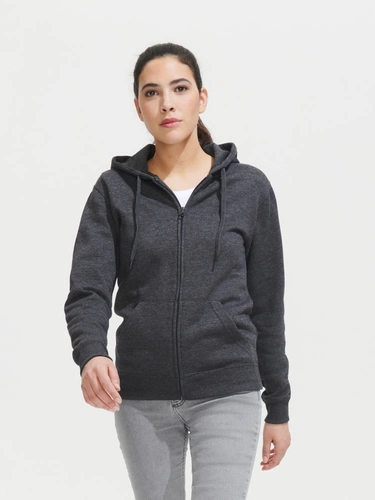 Толстовка женская на молнии с капюшоном Seven Women, красная Толстовка женская на молнии с капюшоном Seven Women, красная