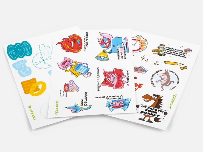Набор наклеек бумажных Sticker Pack, S Набор наклеек бумажных Sticker Pack, S