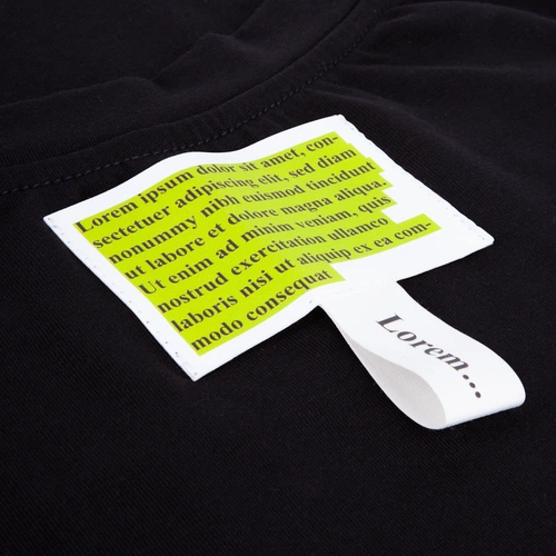 Футболка оверсайз Street Vibes с нанесением и лейблами, черная, размер M/L