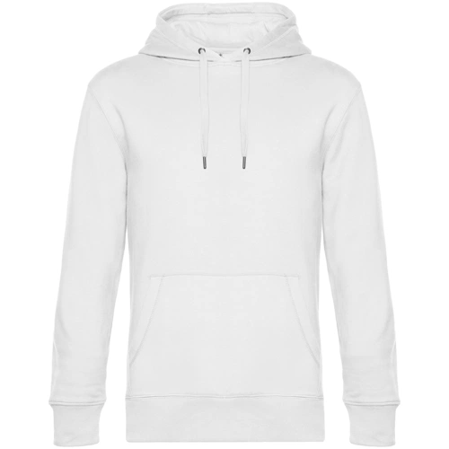 Толстовка с капюшоном унисекс King, белая Толстовка с капюшоном унисекс King, белая
