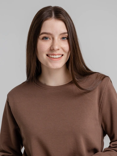 Свитшот унисекс BNC Inspire (Organic), коричневый (мокко) Свитшот унисекс BNC Inspire (Organic), коричневый (мокко)