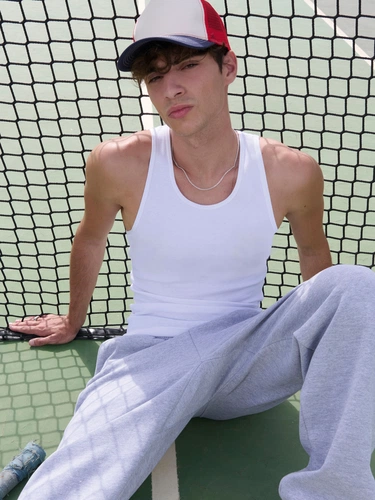 Майка унисекс Pablo, белая Майка унисекс Pablo, белая