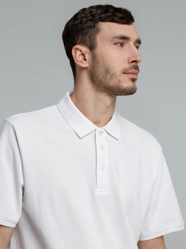 Рубашка поло мужская Neptune, белая Рубашка поло мужская Neptune, белая