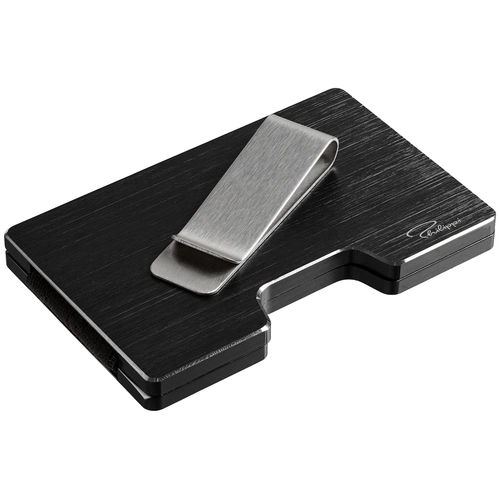 Футляр для карт с зажимом для купюр Cooper, черный Футляр для карт с зажимом для купюр Cooper, черный