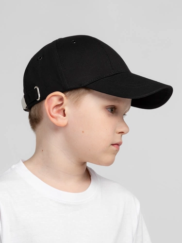 Бейсболка детская Capture Kids, черная Бейсболка детская Capture Kids, черная