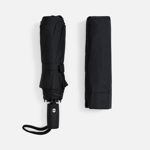 Складной зонт Dome Double с двойным куполом, черный Складной зонт Dome Double с двойным куполом, черный