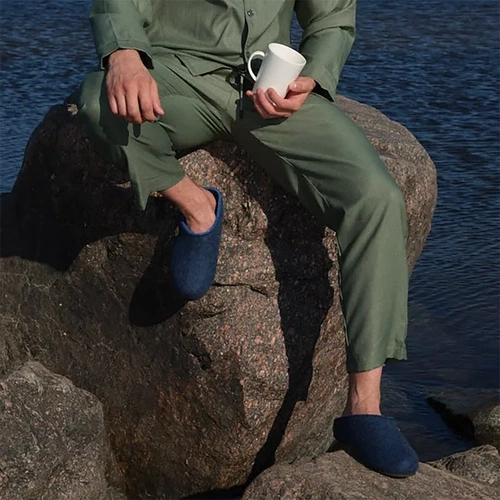 Домашние валенки Step, темно-синие (индиго) Домашние валенки Step, темно-синие (индиго)