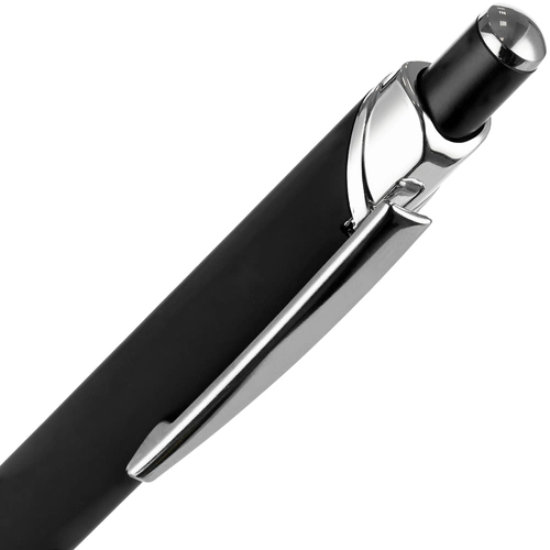 Ручка шариковая Chromos Soft Touch, черная Ручка шариковая Chromos Soft Touch, черная