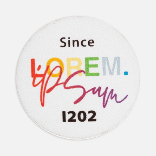 Наклейка тканевая Lunga Round, M, белая Наклейка тканевая Lunga Round, M, белая