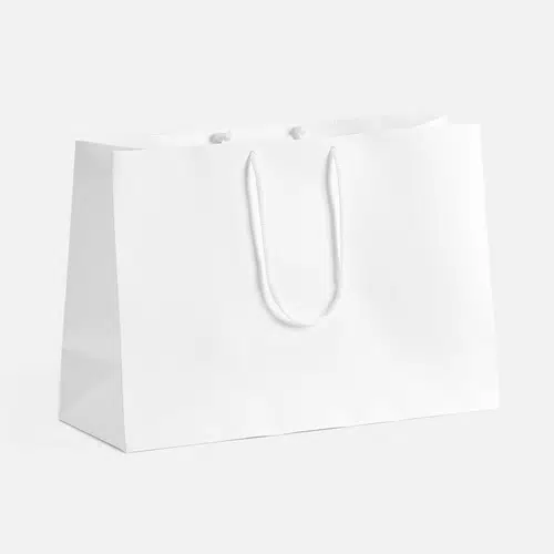 Пакет бумажный с ламинацией Lami Tote M, белый Пакет бумажный с ламинацией Lami Tote M, белый