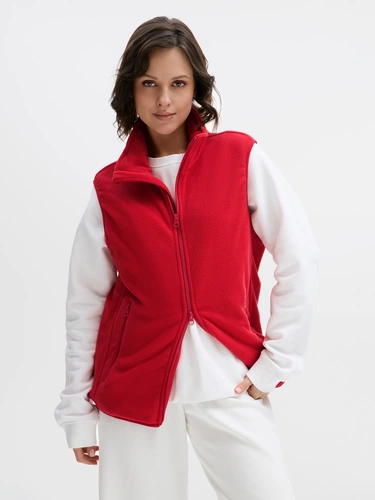 Жилет флисовый унисекс Ben Mac, красный Жилет флисовый унисекс Ben Mac, красный