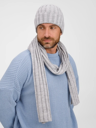 Шапка Metelitsa, серебристо-серый меланж Шапка Metelitsa, серебристо-серый меланж