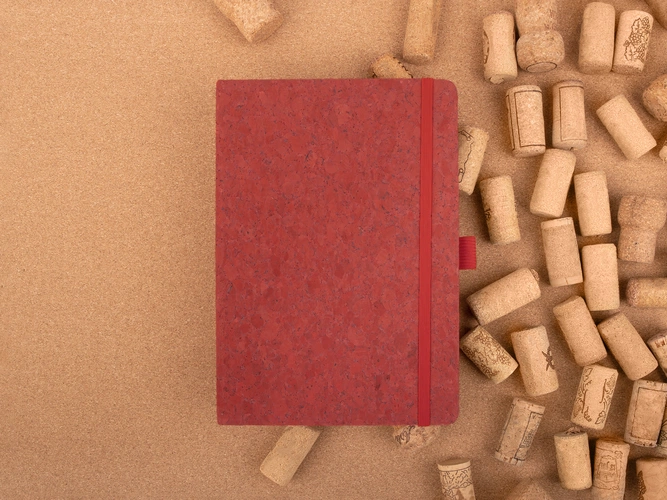 Блокнот Cork County, красный Блокнот Cork County, красный