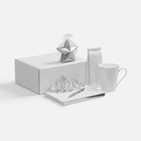 Набор «Планы на счастье», белый с серебристым