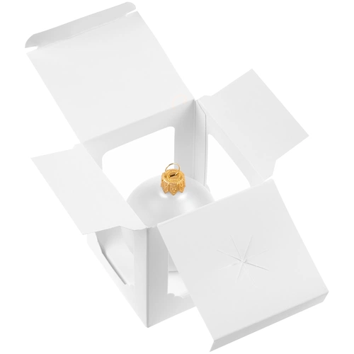 Елочный шар Gala Matt в коробке, 8,5 см, белый Елочный шар Gala Matt в коробке, 8,5 см, белый