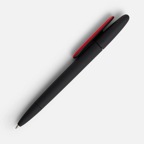 Ручка шариковая Prodir DS5 TRR-P Soft Touch, черная с красным Ручка шариковая Prodir DS5 TRR-P Soft Touch, черная с красным