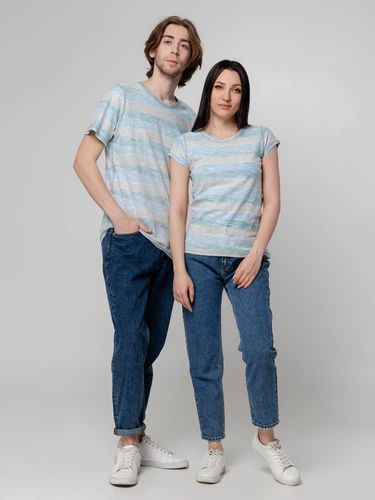 Футболка женская Rayet Lady двусторонняя, голубая с зеленым Футболка женская Rayet Lady двусторонняя, голубая с зеленым