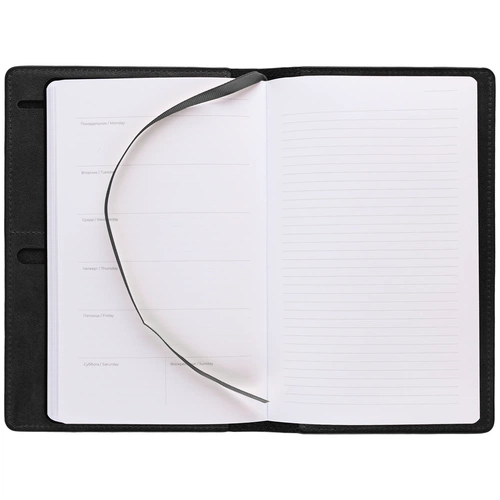 Еженедельник-портфолио Remini, недатированный, черный Еженедельник-портфолио Remini, недатированный, черный
