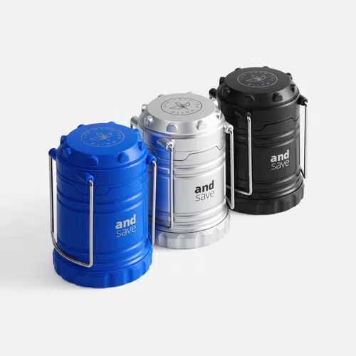 Кемпинговый фонарь Lindau, серебристый