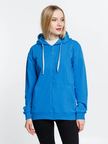 Толстовка на молнии с капюшоном Siverga, бирюзовая Толстовка на молнии с капюшоном Siverga, бирюзовая