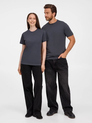 Футболка унисекс T-Bolka 180, темно-серая Футболка унисекс T-Bolka 180, темно-серая