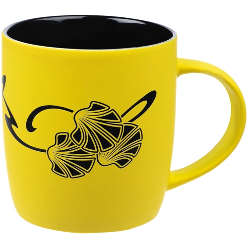 Кружка Surprise Touch Black с нанесением, желтая Кружка Surprise Touch Black с нанесением, желтая